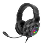 REDRAGON Over-Ear HYLAS Aux (Mic and Headset)|USB (Power Only)RGB Gaming Headset - Black