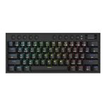 REDRAGON Noctis Pro 61Key Wireless Bluetooth Red Switch RGB Low Profile Gaming Mechanical Keyboard - Black