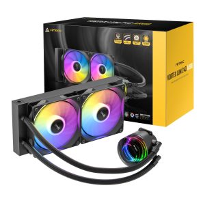 Antec VORTEX LUM 240 ARGB AIO CPU Liquid Cooler â€“ Black