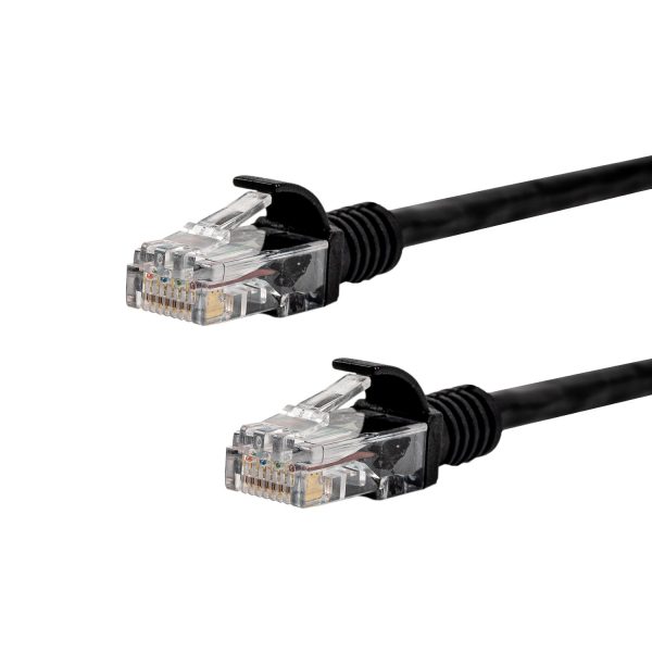 Gizzu Cat6 UTP Fly Lead Ethernet Network Cable 50cm â€“ Black