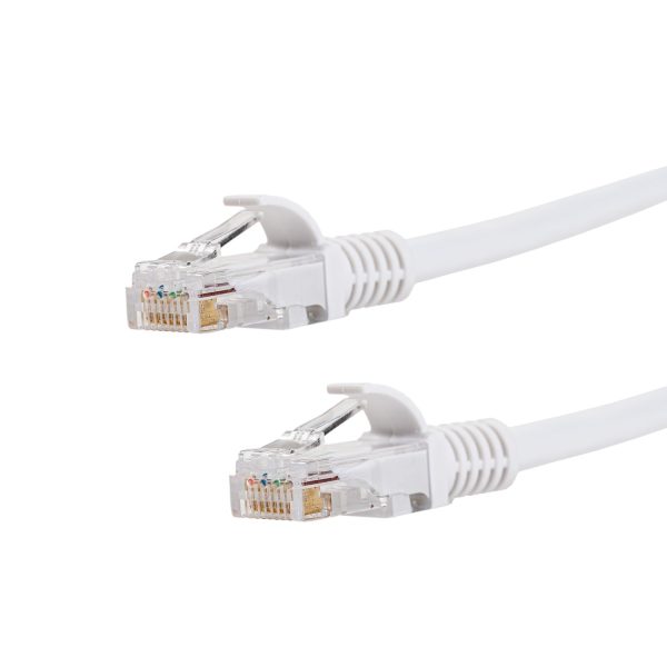 Gizzu Cat6 UTP Fly Lead Ethernet Network Cable 2m â€“ White