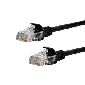 Gizzu Cat6 UTP Fly Lead Ethernet Network Cable 3m â€“ Black