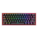 Redragon K616 FIZZ Pro 61-Key RGB Mechanical Gaming Keyboard â€“ Black (60%, RGB, Wireless/Wired, Hot-Swappable)