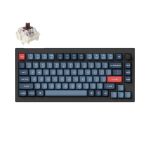 Keychron V1 Max QMK/VIA Wireless Custom Mechanical Keyboard | BROWN Switches â€“ Black