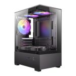 Antec VCX100M RGB Elite ATX, Micro-ATX, ITX Mini Tower Gaming Chassis â€“ Black