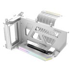 Antec SHIFT ARGB Vertical GPU Bracket with PCIe 4.0 Riser Cable â€“ White