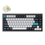 Keychron Q1 Max QMK/VIA RGB Wireless Custom Mechanical Keyboard (Gateron BANANA Switches) - Black
