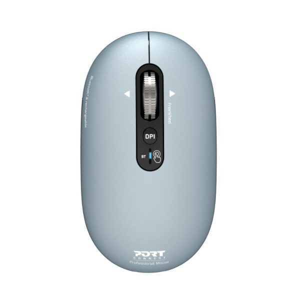 Port Connect PURE MAC Rechargeable Wireless and Bluetooth Mouse - Storm