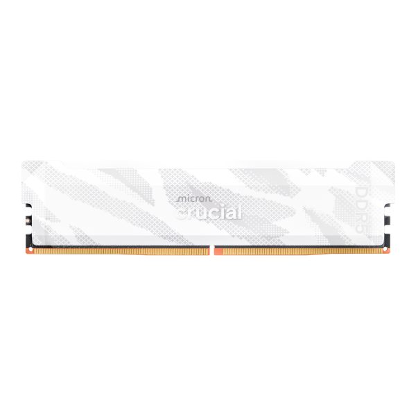Crucial Pro 16GB 6400Mhz DDR5 Desktop OC Gaming Memory - White