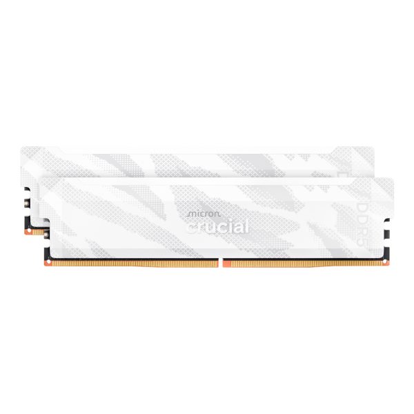 Crucial Pro Overclocking DDR5-6400 32GB Desktop Gaming Memory Kit (16GB x 2) â€“ White