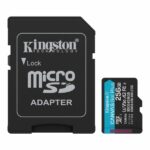 Kingston 256GB microSDXC Canvas Go Plus Gen4 200MB/s A2 U3 V30 Card + Adapter