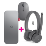 Lenovo Go Wired ANC Headset + Wireless Mobile Power Bank + Wireless Mouse Bundle