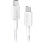 Anker 322 Type C to Type C Braided Cable 1.8m White