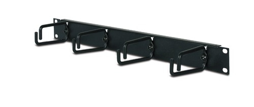 1U Horizontal Cable Organizer Black