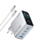 Anker 4 Port 140W PD Wall Charger and Cable Grey